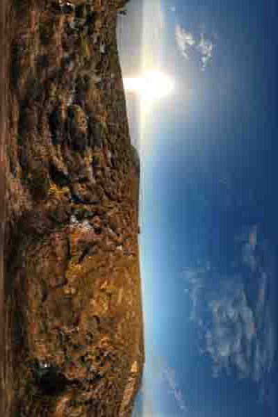 panorama 360° of the  cap de la chèvre in brittany